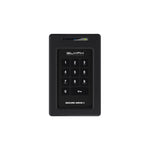 Load image into Gallery viewer, Glyph Technologies SecureDrive+ portable encrypted hard drive, showing the black enclosure with the integrated numeric keypad on the front.