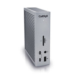 Load image into Gallery viewer, Front view of the CalDigit TS4 Thunderbolt Station 4, a professional docking station.