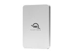 Load image into Gallery viewer, A silver, pocket-sized OWC Envoy Pro Elektron rugged and water-resistant portable USB-C SSD on a white background.
