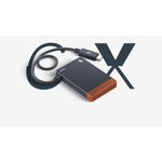 Load image into Gallery viewer, Angelbird CFexpress A Card Reader PKT, a compact aluminum card reader with a write-protect switch and a recessed USB-C port.