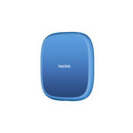 Load image into Gallery viewer, Sandisk Creator Phone SSD, a compact portable solid-state drive, shown with its USB-C cable.