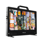 Load image into Gallery viewer, SmallHD Cine 18-inch 4K High-Bright Reference Monitor, showing its screen and I/O ports on its aluminum chassis.