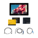 Load image into Gallery viewer, SmallHD Cine 7 ARRI Kit, showing the 7-inch monitor, sunhood, and included camera control and power cables.
