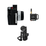 Load image into Gallery viewer, Teradek RT FIZ Kit, including CTRL.3 handset, a lens motor, and a receiver, arranged in a custom foam case.