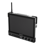 Load image into Gallery viewer, Front view of the SmallHD Ultra 10 on-camera monitor displaying a colorful image, showing its bright touchscreen and control buttons.