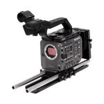 Load image into Gallery viewer, Wooden Camera Sony FX6 Unified Accessory Kit (Pro, V-Mount), showing the top plate, baseplate, 15mm rods, and V-mount battery plate.