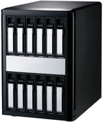 Load image into Gallery viewer, Angled view of the Areca ARC-4038-12 12-bay SAS JBOD tower enclosure