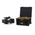 Load image into Gallery viewer, HPRC 2730W hard case open, showing the custom-cut foam interior designed for a Sony Venice camera and accessories.