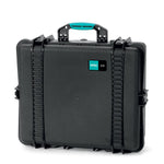 Load image into Gallery viewer, HPRC 2700 waterproof hard case in black, shown closed from a three-quarter angle.