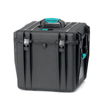 Load image into Gallery viewer, Front view of the HPRC 4400 unbreakable hard case in black, showing its handle and latches.