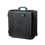 Load image into Gallery viewer, Front view of the black HPRC 4600W unbreakable hard case, closed and showing its reinforced corners and handle.