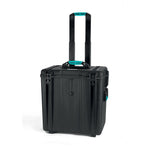 Load image into Gallery viewer, Front view of the black HPRC 4700W waterproof hard case with wheels and a closed lid.