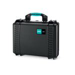 Load image into Gallery viewer, Front view of the black HPRC 2460 unbreakable hard case, closed and standing upright.