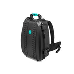 Load image into Gallery viewer, HPRC 3600 watertight hard case in black, shown closed from a three-quarter angle to highlight its textured surface and latches.