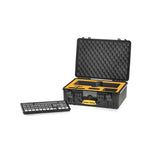 Load image into Gallery viewer, HPRC 2500 hard case open, showing the custom pre-cut foam interior for an ATEM Mini Extreme, charger, and accessories.