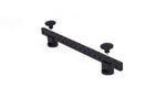 Load image into Gallery viewer, adicam Short Top Shelf Crossbar accessory mounted on the narrow side of a professional film cart, showing the integrated 3/8-inch threaded mounting holes.