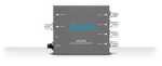 Load image into Gallery viewer, A collection of AJA Scaling Mini-Converters, including the 4K2HD and ROI models, arranged on a clean white background.