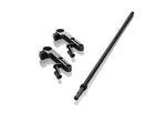Load image into Gallery viewer, Inovativ Baby Pin System mounted on an equipment cart, showing the black clamps and a 33-inch rod holding a piece of gear.