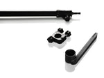 Load image into Gallery viewer, Inovativ Mast Riser System with 5/8 inch baby pin mounted securely on the side of an Inovativ professional camera cart.