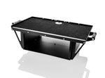 Load image into Gallery viewer, Inovativ 4U Station Upgrade mounted on an Inovativ cart's WorkSurface Pro, showing rack-mount equipment installed.