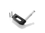 Load image into Gallery viewer, Inovativ Dual Bar Baby Pin Bracket with Pin attached to an AXIS workstation, securely holding a wireless video transmitter.