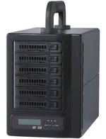 Load image into Gallery viewer, Front view of the Areca ARC-8050T3U-6M portable 6-bay RAID enclosure