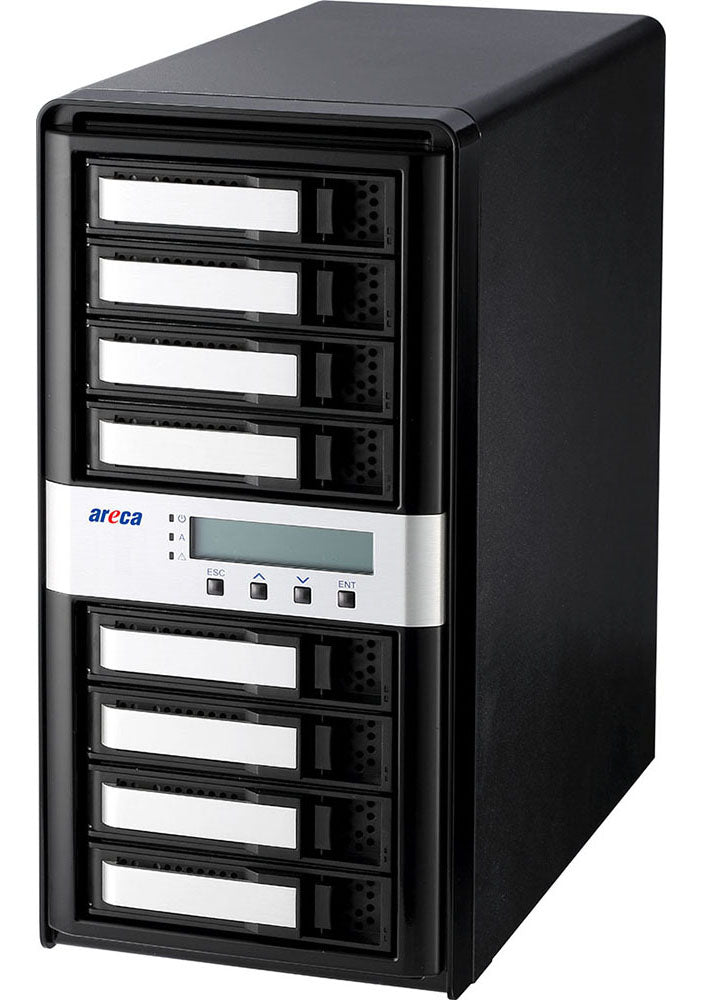 Areca ARC-8050T3U-8 Desktop 8-Bay Thunderbolt 3 RAID – DIT Tools