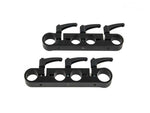 Load image into Gallery viewer, A pair of black adicam Handles mounted on the side of a professional adicam camera cart, ready for accessory attachment.