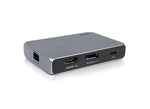 Load image into Gallery viewer, CalDigit USB-C SOHO Dock in silver, showing its multiple ports including HDMI, DisplayPort, USB-C, USB-A, and SD card readers.
