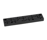 Load image into Gallery viewer, Upgrade Innovations Non-Twist Mounting Plate for Leader LV5350 monitor, shown from a top-down angle highlighting the ARRI and SmallHD pin-loc mounting points.