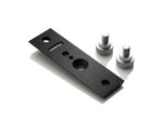 Load image into Gallery viewer, Inovativ Easy Release Plate in anodized black, shown with included 3/8-16 thumbscrews and Allen bolt.