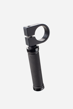 Load image into Gallery viewer, A pair of black Mule Cart Grips with attached quick-release clamps, shown against a clean white background.