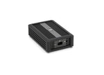 Load image into Gallery viewer, OWC Thunderbolt 3 to 10G Ethernet Adapter shown from the top, with its attached black Thunderbolt 3 cable coiled neatly beside it.