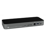 Load image into Gallery viewer, OWC 14-Port Thunderbolt 3 Dock in a clean desk setup, connected to a laptop and multiple peripherals.