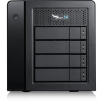 Load image into Gallery viewer, Promise Technology Pegasus32 R4 4-bay Thunderbolt 3 hardware RAID storage array in a silver chassis, shown from the front three-quarter view.