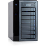 Load image into Gallery viewer, Front view of the Promise Technology PegasusPRO R8 8-Bay Thunderbolt 3 RAID Array tower, showing the drive bays and status lights.