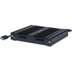 Load image into Gallery viewer, Front view of the Sonnet SF3 Series - SXS PRO X Thunderbolt 3 Dual-Slot Card Reader, showing its two SxS card slots and rugged aluminum enclosure.