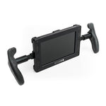 Load image into Gallery viewer, A pair of black SmallHD monitor handles attached to a monitor, with a comfortable black neoprene neck strap also connected.