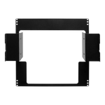 Load image into Gallery viewer, SmallHD 10RU Rack Mount kit with the Cine 24 inch 4K monitor securely installed in a professional studio equipment rack.
