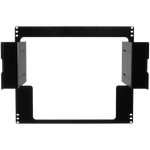 Load image into Gallery viewer, SmallHD 9RU Rack Mount kit securely holding the OLED 22 inch 4K Reference Monitor in a professional studio rack.