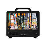 Load image into Gallery viewer, Front view of the SmallHD Cine 13-inch 4K high-bright production monitor displaying a colorful image on its screen.
