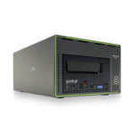 Load image into Gallery viewer, Front view of the SymplyPRO LTO-XTF LTO-9 single drive, showing the black metal enclosure, tape slot, and status lights.