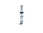 Load image into Gallery viewer, Close-up of the adicam 28mm to 16mm Junior to Baby Pin Adapter, showing its zinc-plated steel construction and precise machining.