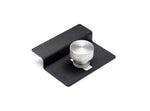 Load image into Gallery viewer, Inovativ DigiClamps securely mounted to a DigiPlate, holding a laptop and a hard drive in place.