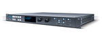 Load image into Gallery viewer, Front view of the AJA FS1-X Frame Synchronizer and Converter, showing I/O ports and control interface in a 1RU chassis.