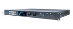 Load image into Gallery viewer, Front panel view of the AJA FS2 Dual Channel Frame Synchronizer and Converter, showing I/O ports and control interface.