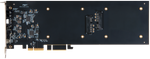 Load image into Gallery viewer, Sonnet Fusion Dual 2.5-inch SSD RAID PCIe card showing the two SATA drive bays and the rear bracket with a 10Gbps USB-C port.