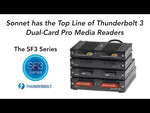 Load and play video in Gallery viewer, Sonnet SF3 Series - CFexpress/XQD Card Reader - Thunderbolt 3 USED