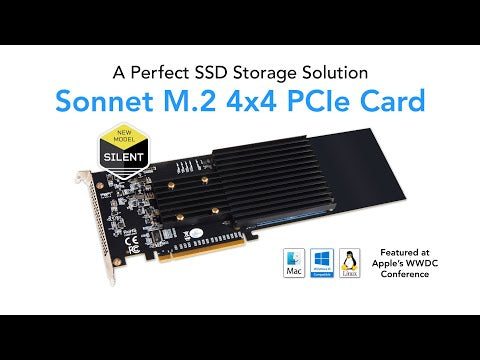 M.2 8x4 Silent Gen4 PCIe Card - SONNETTECH