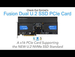 Load and play video in Gallery viewer, Sonnet Fusion Dual U.2 SSD PCIE CARD